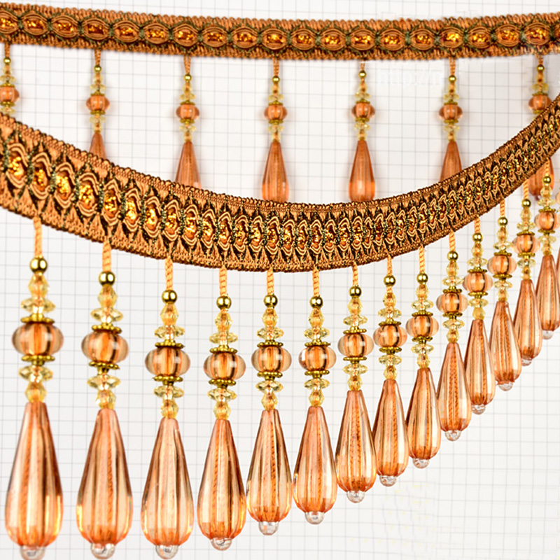 1M Crystal Pendant Tassel Drop - Beaded Trim Fringe recension och pris
