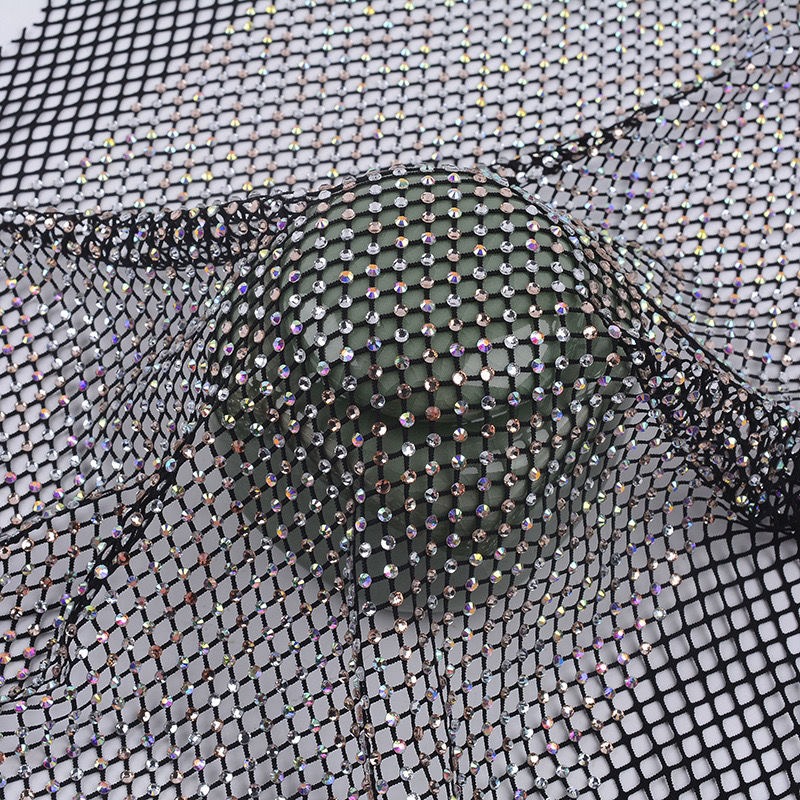 50x120cm Sewing Rhinestones Me - Crystal Mesh Fabric recension och pris