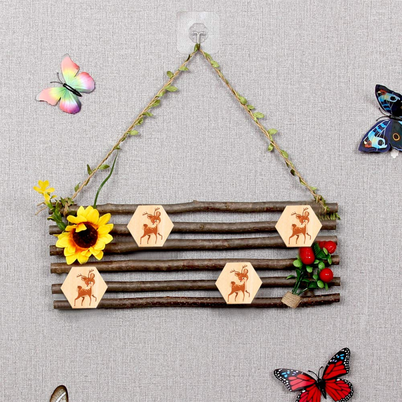 5cm Wooden Hexagon Blank Slice - Christmas Craft Embellishment recension och pris