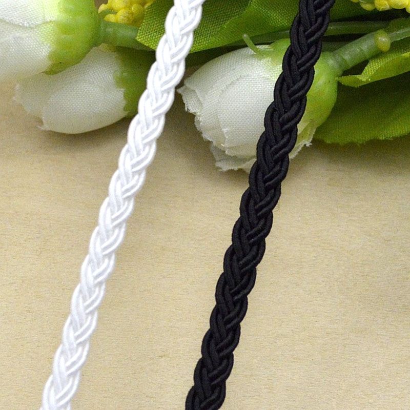 5m/16.4ft Each Pack Solid Whit - Cord Trim Twisted recension och pris