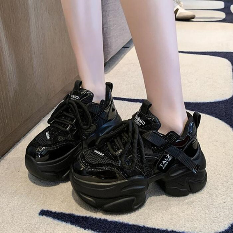 Women Mesh Chunky Sneakers New - Crystal Mesh Fabric recension och pris