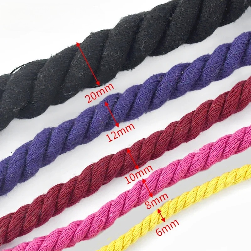 5M 5-20mm Cotton Twisted Rope  - Cord Trim Twisted recension och pris